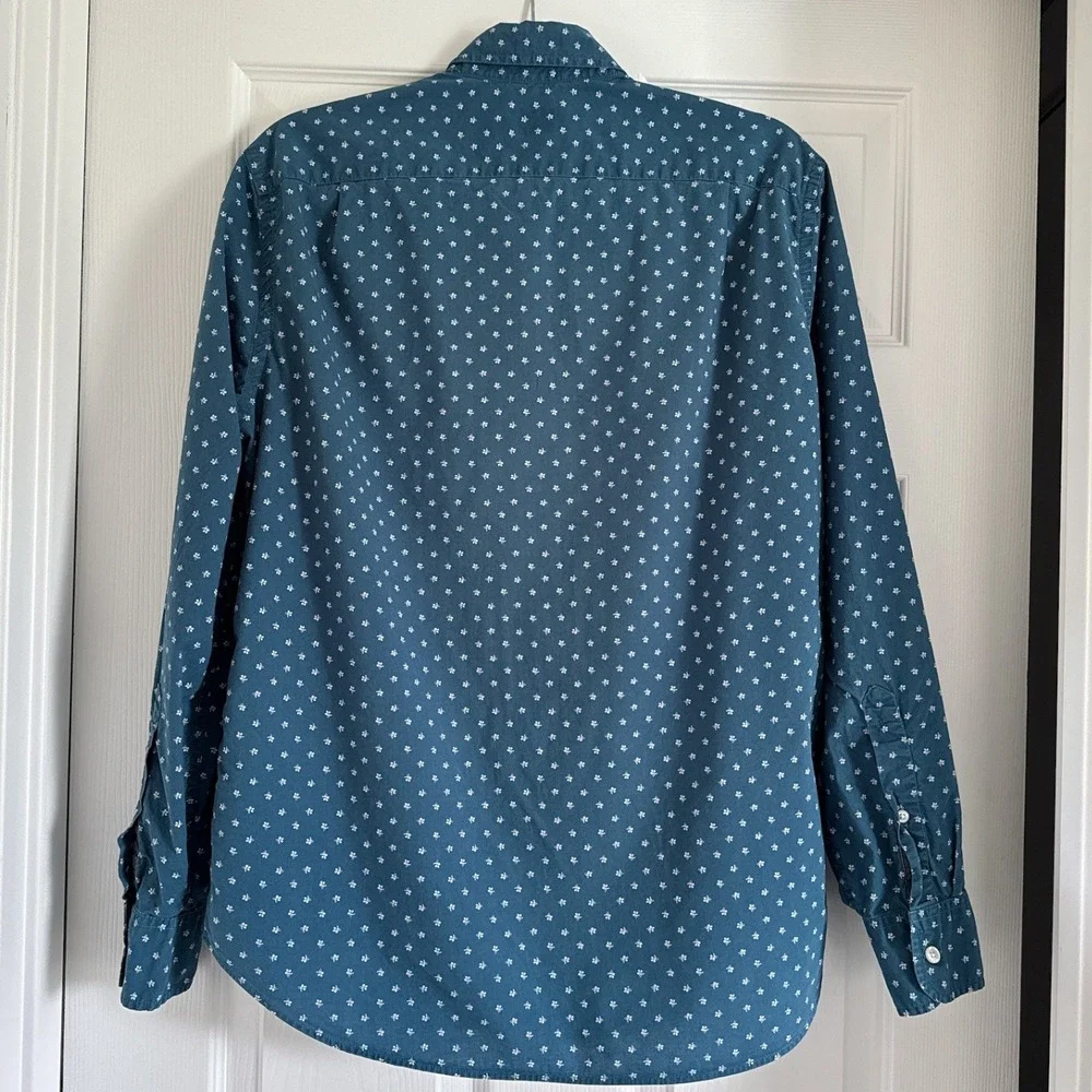 J.Crew Men's Floral Print‎ Button-Down Shirt Size M Long Sleeve 100% Cotton